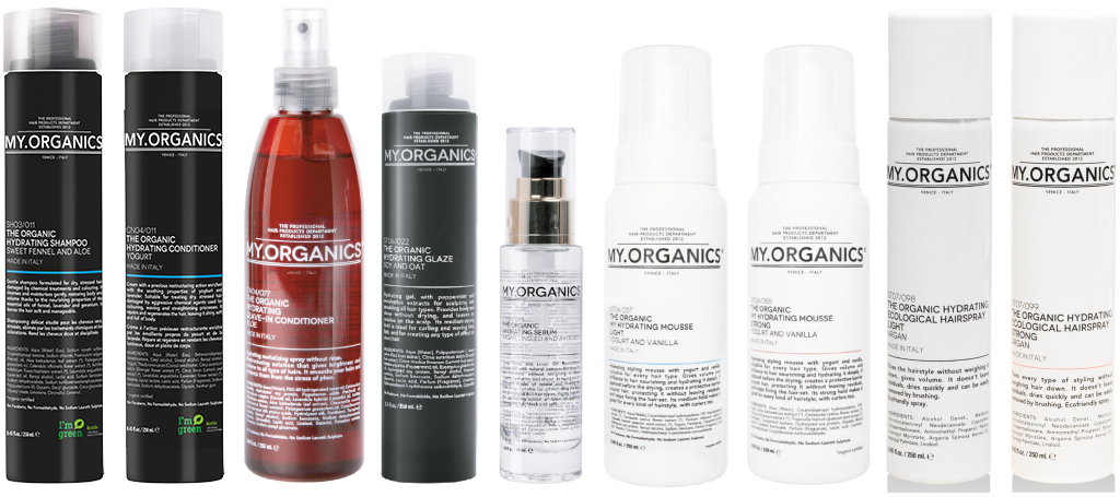 HYDRATING LINE: linea di prodotti per capelli secchi, stressati e danneggiati - MY.ORGANICS