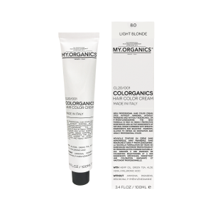 Hair Color Cream: Light bLONDE 8.0 - Colorganics Line by My.Organics