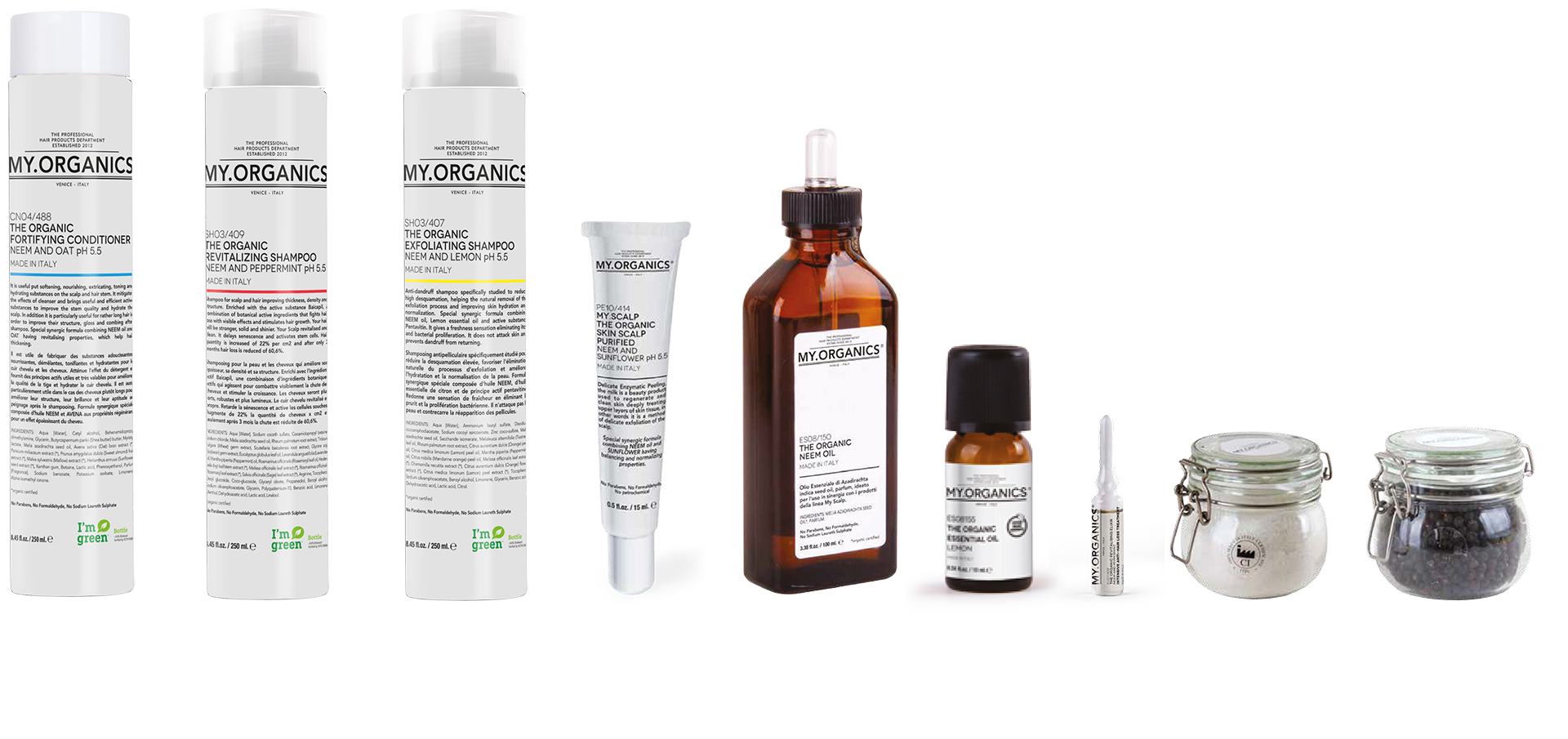 MY.SCALP LINE: linea tricologica per la cura dei capelli e del cuoio capelluto - MY.ORGANICS