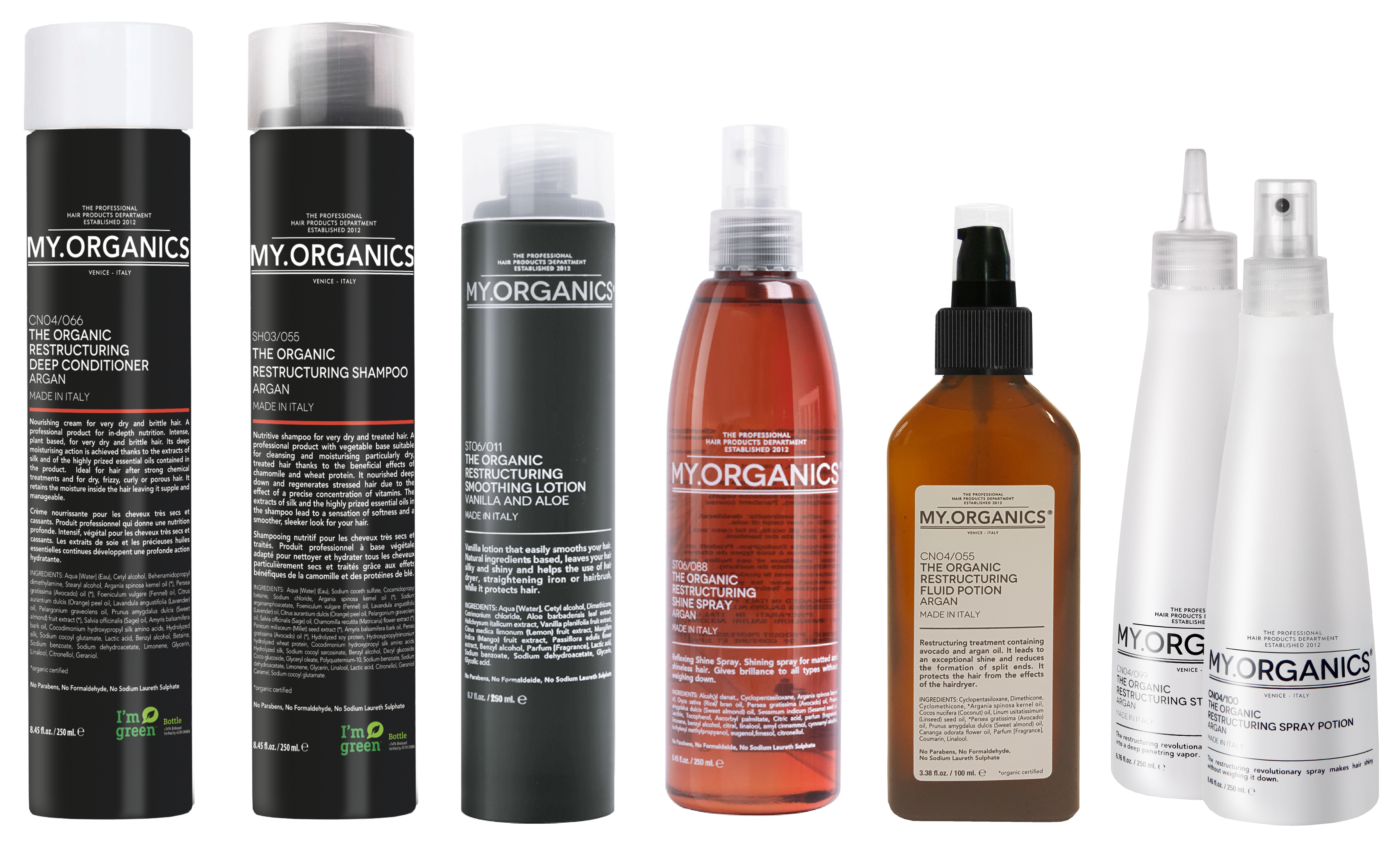RESTRUCTURING LINE: linea di prodotti per la cura e bellezza dei capelli secchi e trattati - MY.ORGANICS